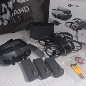 DJI Avata 2 VR Drone Controller Set - Black and Orange